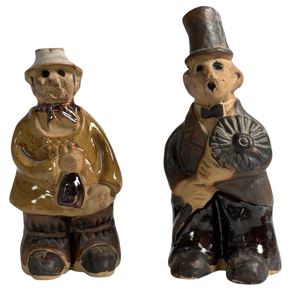 Tremar Chimney Sweep & Country Yokel Figure Cornish Studio Pottery People Series